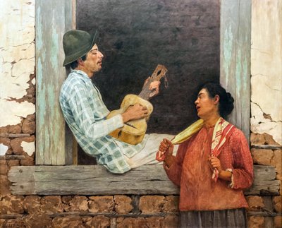 De Gitaarspeler door José Ferraz de Almeida Júnior